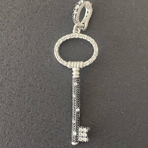 Freida Rothman Sparkling Silver Key Necklace